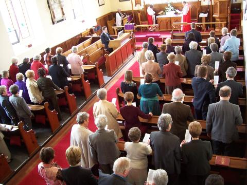 Clergy, Readers and Mothers' Union leaders were present