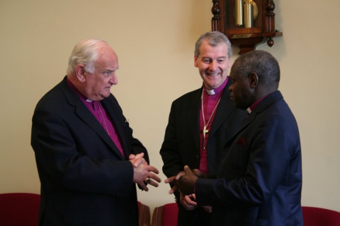 Meeting Archbishop Eames en route to Enniskillen